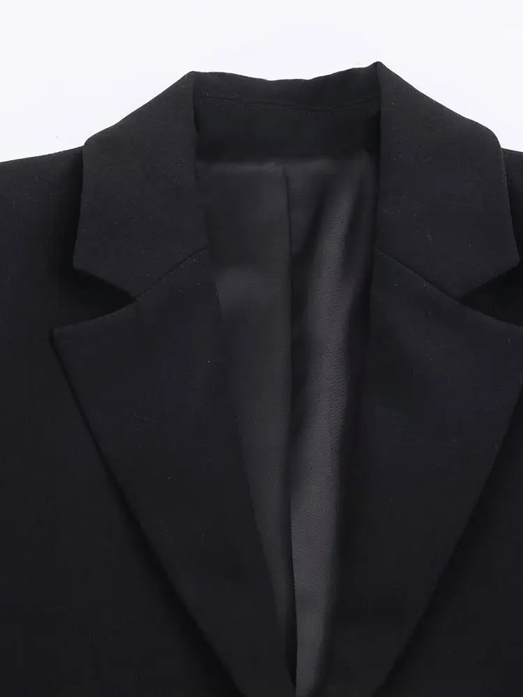 Nlzgmsj 2025 ファッションレーススプライシングショートドレス レディース 長袖ブレザー ミニドレス 女性用 シックでエレガントなオフィスレディドレス