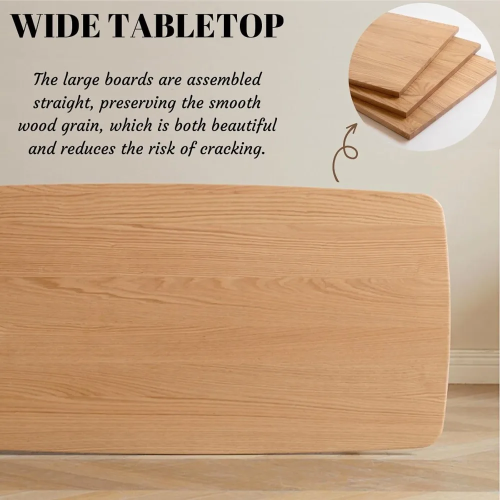 Modern Two-Tier Oak Coffee Table with Storage Shelf for Living Rooms, Apartments, and Offices