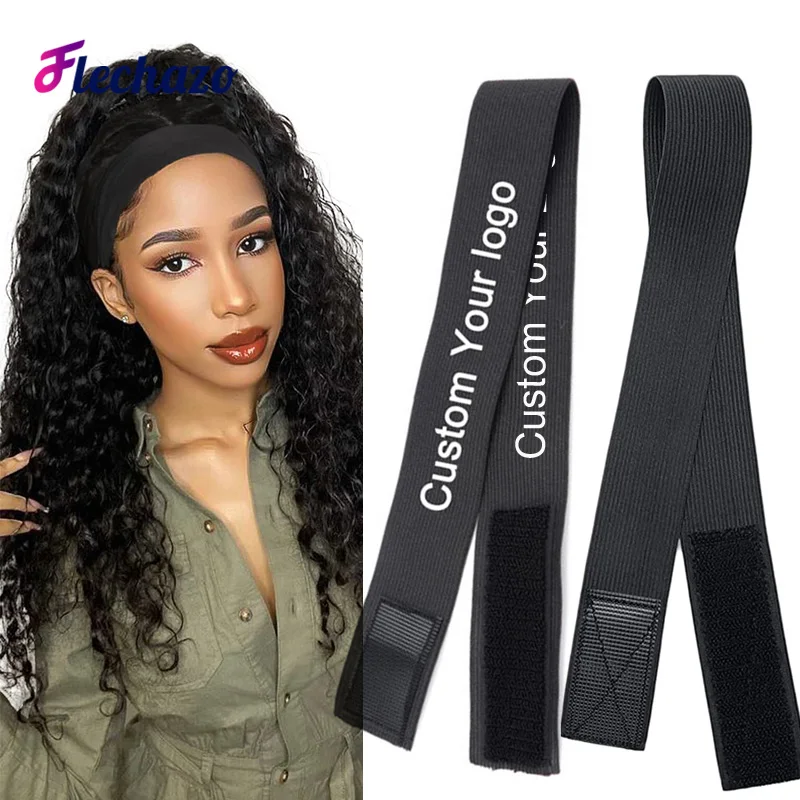 Flechazo Edge Melt Band For Lace Wigs Elastic Edge Wrap Bands With Logo Customized Edge Slayer Hair Band To Keep Lace In Place