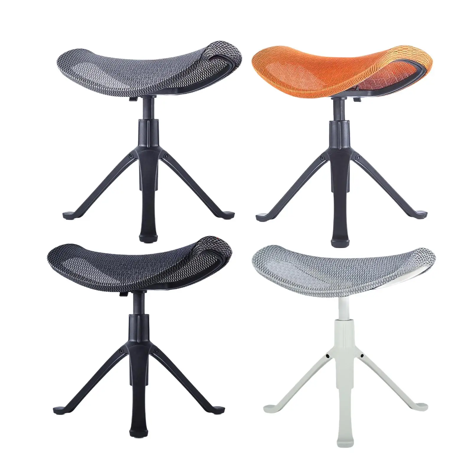 

Under Desk Footrest Non Slip Easy to Carry Leg Rest Office Foot Rest with 8 Height Levels Pedicure Footrest for Office Working