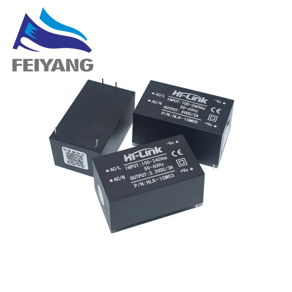 1 szt. AC-DC 90-245V HLK-10M03/10 m0 5/10 m09 220V do 5V 2A 10W inteligentne domowe kompaktowe przełączanie mini moduł zasilania