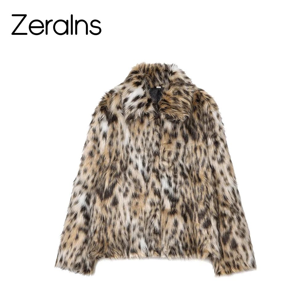 

ZERAINS Autumn and winter new women's clothing European and American style French faux fur effect jacket jacket