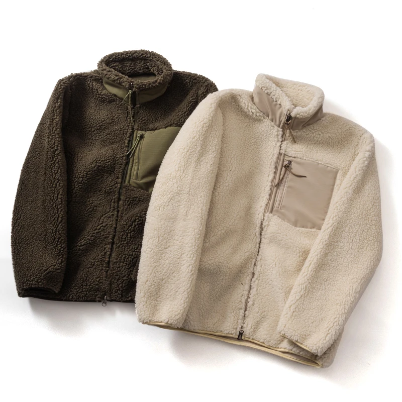 

Модные пары из вожной кожи, тканые тюэты, осень-зима, мужская верхняя одежда с длинной застежкой-молнией све, цветная верхняя одежда