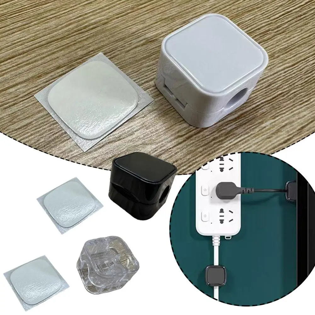 Universal Square Data Cable Storage Line Cable Clips Cord Keeper Holder Adjustable Wire Desk Cable Management Cable Smooth U2w6