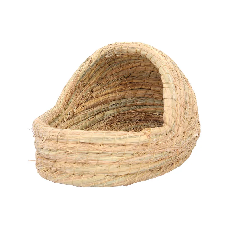 Grass Woven Bird Nest Rabbit Grass Nest Grass Mat Hamster Accessories Slippers Rabbit Nest Rabbit Winter Warm Pet Supplies