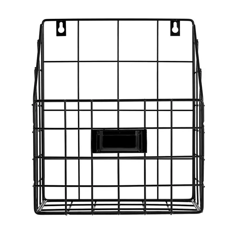 Efficient 3X Wire Mail Basket - Wall Mounted Hanging Folder/Document Organizer - Economic & Easy To Install Tray (1 Slot)