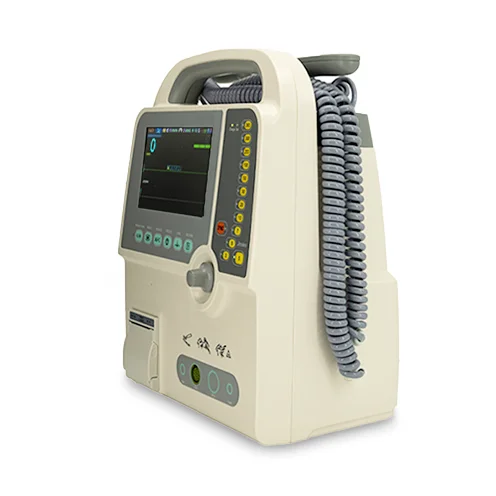 Defibrillator Monitor 7 Inch Display Manual Emergency Biphasic Defibrillator Professional Heart Shock Device with ECG Monitor