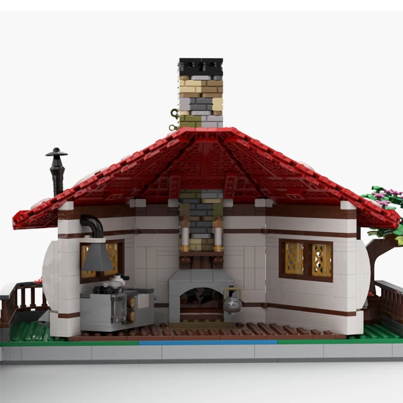 2106 pz MOC Fantasy Architettura Fungo Casa Stile di Fiaba Design FAI DA TE Modello Building Blocks Giocattoli Di Compleanno Regalo