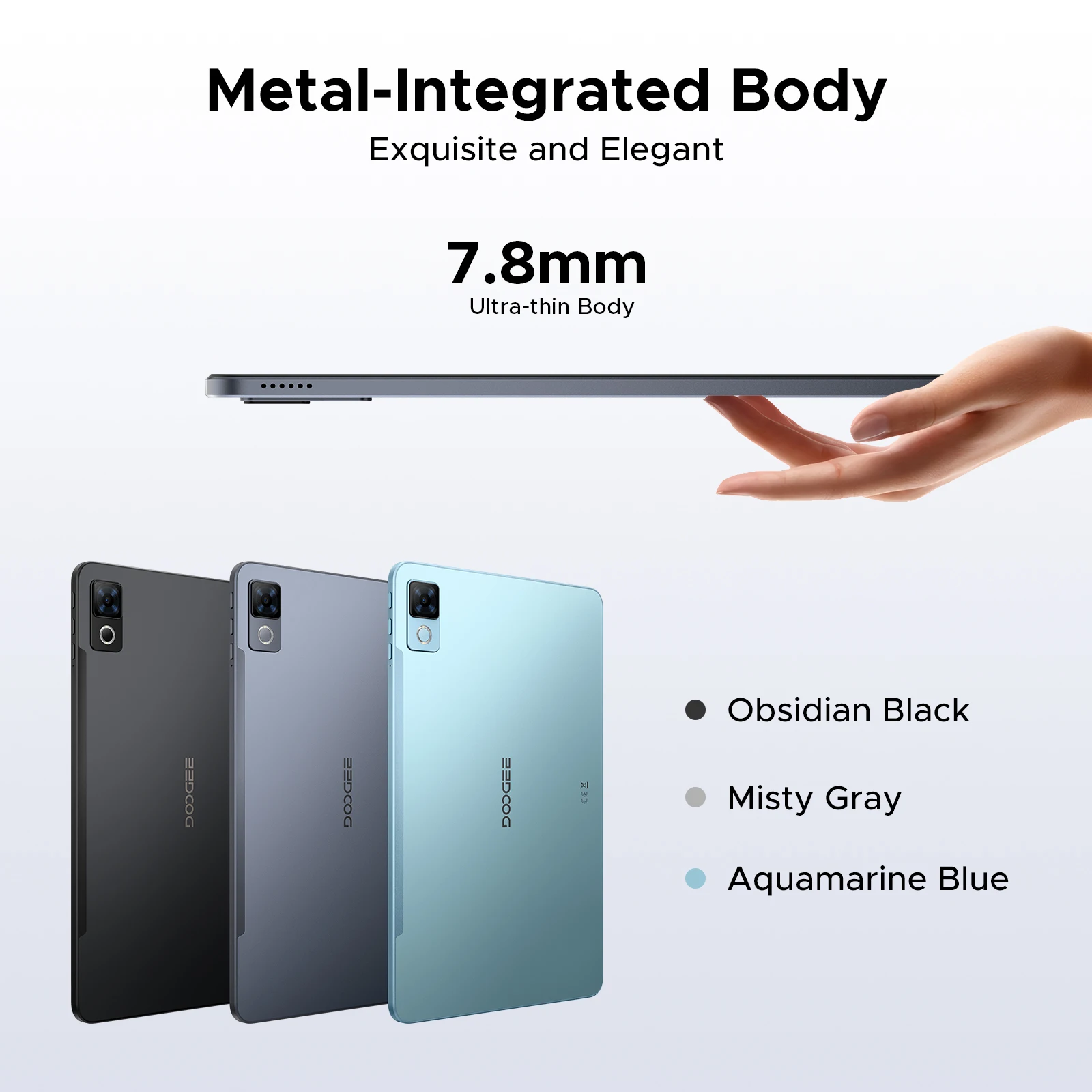 DOOGEE U12 تابلت ذكي أندرويد 16 Gemini Al 12 بوصة FHD + شاشة 6 جيجابايت 128 جيجابايت 9000 مللي أمبير بطارية مكبرات صوت مزدوجة UNISOC T7255 Widevine L1