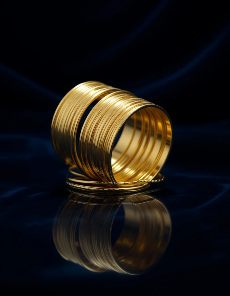 

Набор из 6 минималистичных браслетов-манжет на предплечье с витым узором, регулируемые, для женщин