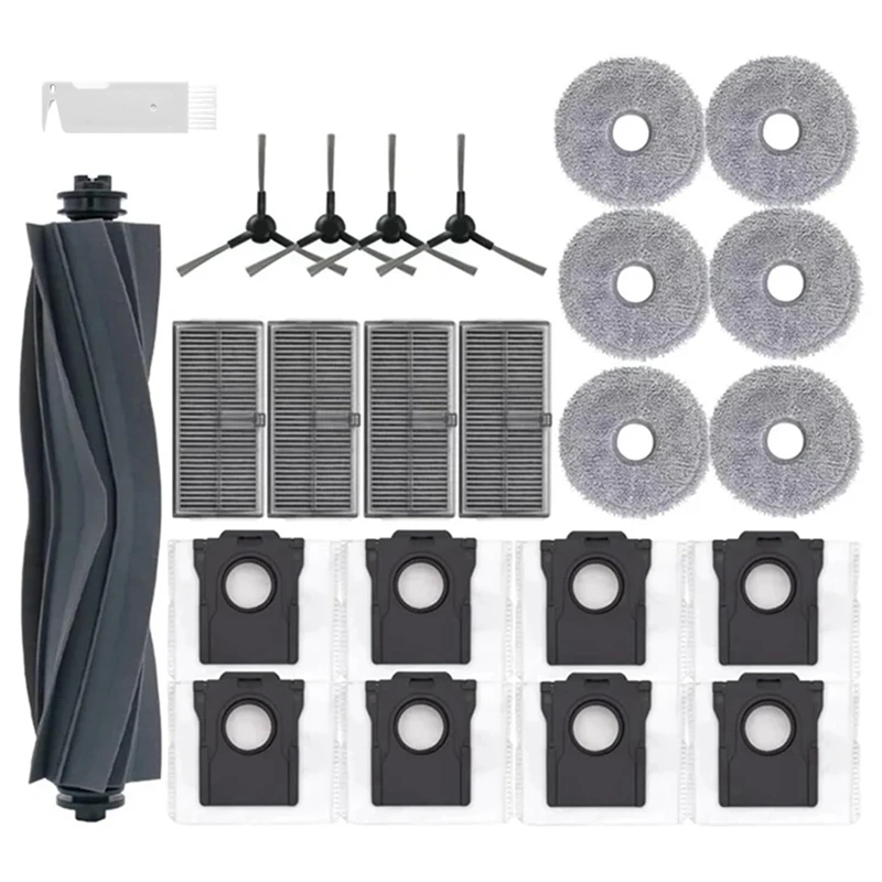 

Retail For Dreame X30 Pro Plus / X30 Pro Ultra Vacuum Cleaner Main Side Brush Hepa Filter Mop Cloth Dust Bags Replacement Parts