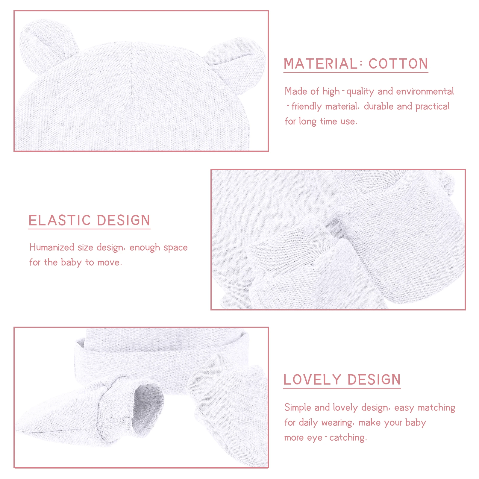 

Newborn Protective Glove Moisturizing Supplies Baby Sock Spandex Anti-scratch Gloves