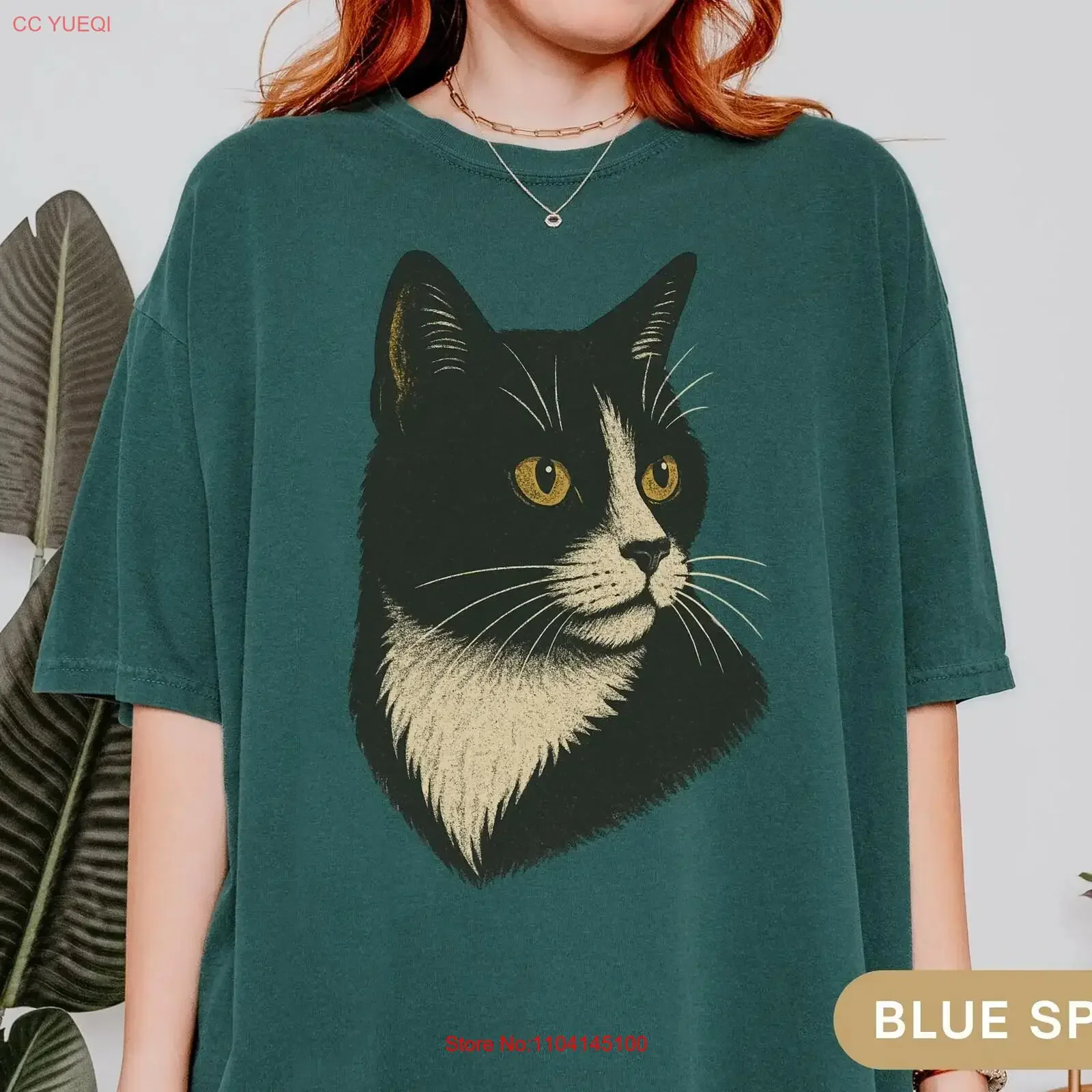 سهرة القط أمي تي شيرت ريترو خمر أبي لطيف الحيوانات الأليفة عاشق أسود أبيض الحاضر خمر غسلها قليلا أنيق مصمم الملابس