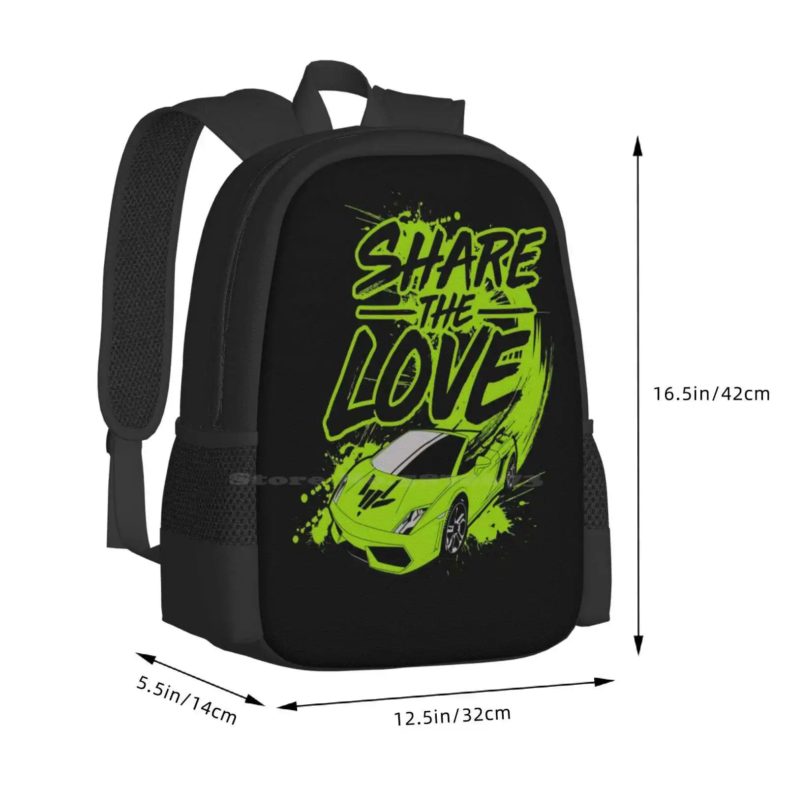 Condividi l'amore Sharerghini zaino per borsa da viaggio per Laptop scuola studente condividi l'amore condividi l'amore condividi l'amore condividi l'amore