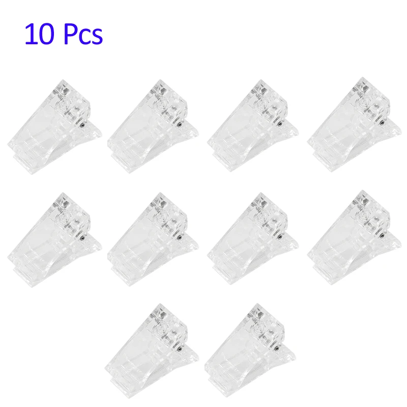 Acryl Nagel Clip Transparent Gel Schnell Gebäude Nagel Tipps Clips Fingernagel Verlängerung UV Klemmen Maniküre Kunst Builder Werkzeuge Set