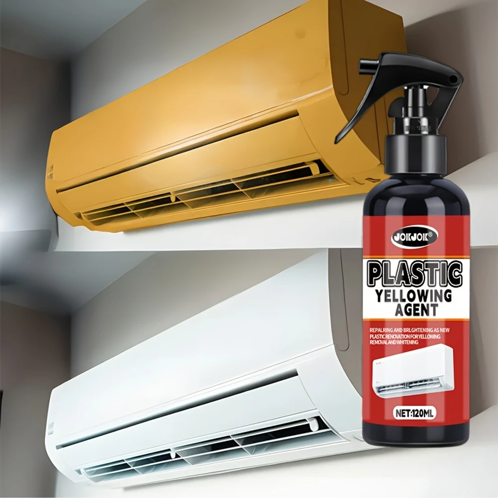 120ml Multi-Functional Plastic Yellowing Remover & Air Conditioner Repair Agent - Suitable for AC Units, Furniture, and Car Inte