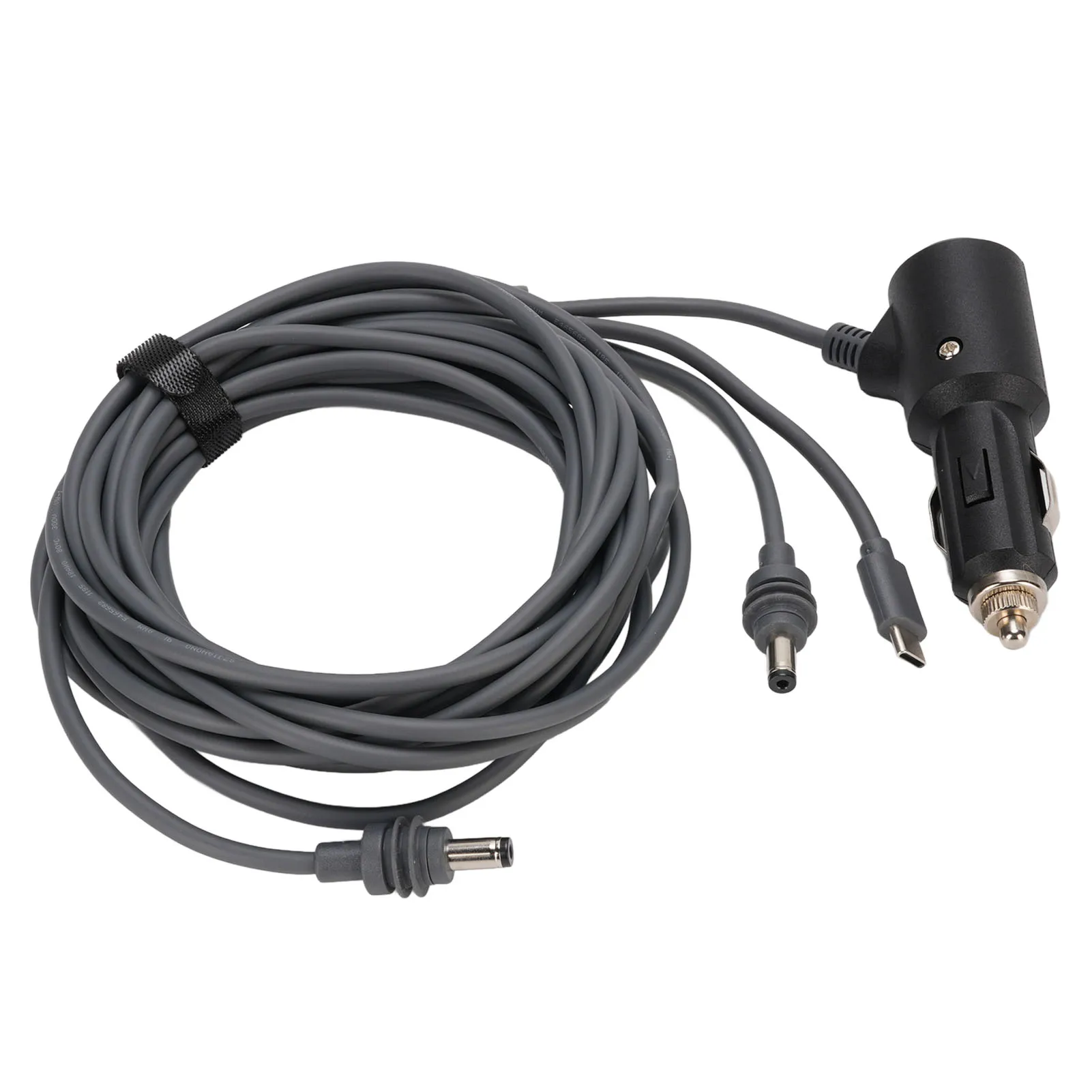 Satellite 3 in 1 Power Cable Rain Proof USB C 12 to 20V Cigarette Lighter DC Male Extension Power Cord for Disc Antenna