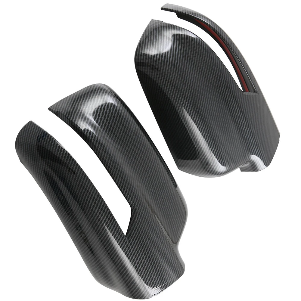 

Fit For Dodge Ram 1500 TRX 2019-2023 ABS Carbon Fiber Black Door Rearview Mirror Covers Door Rearview Mirror Covers
