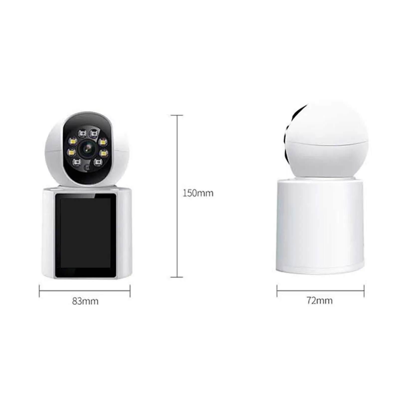 

Home Security Camera with Bracket Indoor WiFi Camera 2 Way Audio and Video