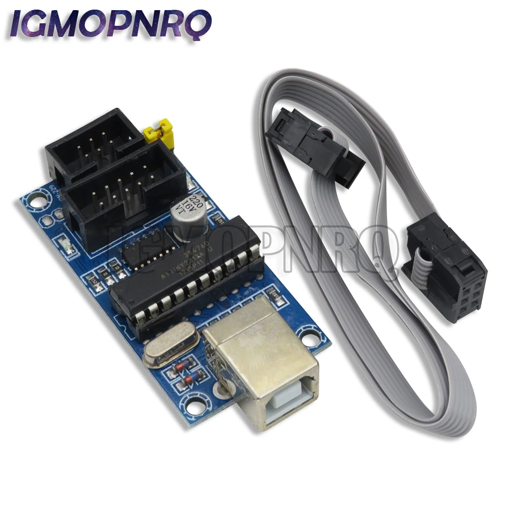 DIYGBA USBTiny USBtinyISP AVR ISP programmer bootloader Meag2560 uno r3 6pin Programming Cable