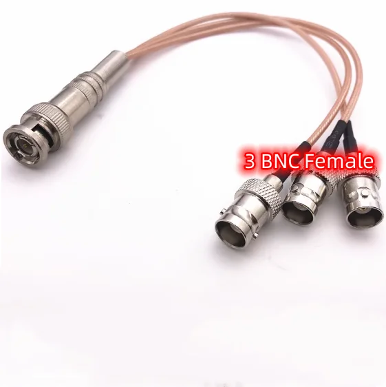 BNC Splitter Cable(1 in2 ， 1 in 4) 1 in 3 out  BNC Male to BNC Female RG316 Coaxial Cable