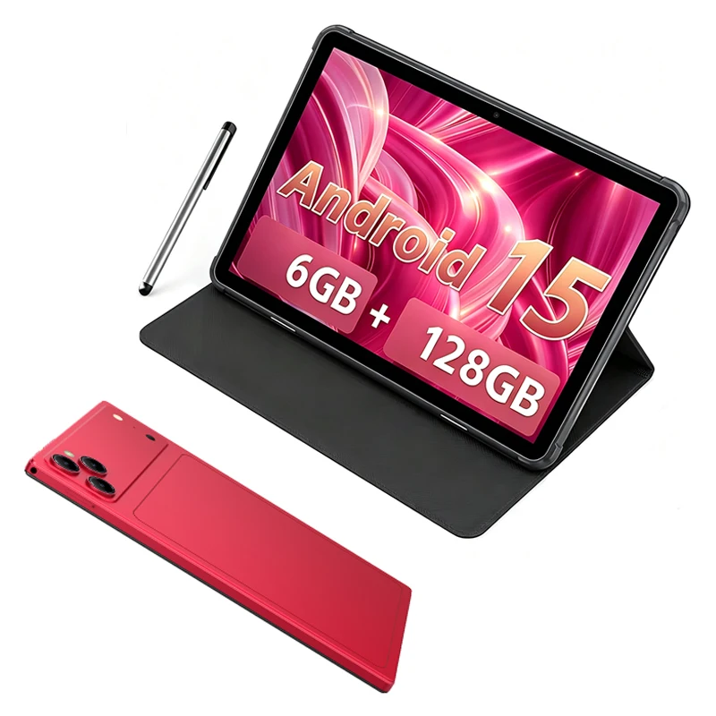 2026 오리지널 10인치 안드로이드 15 6GB+128GB 6000mAh 4G 듀얼 SIM 카드 WiFi GPS HD 안드로이드 태블릿