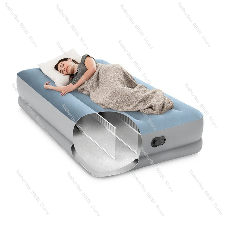 Air mattress household USB automatic pump guest bed lunch break bed outdoor folding portable single double