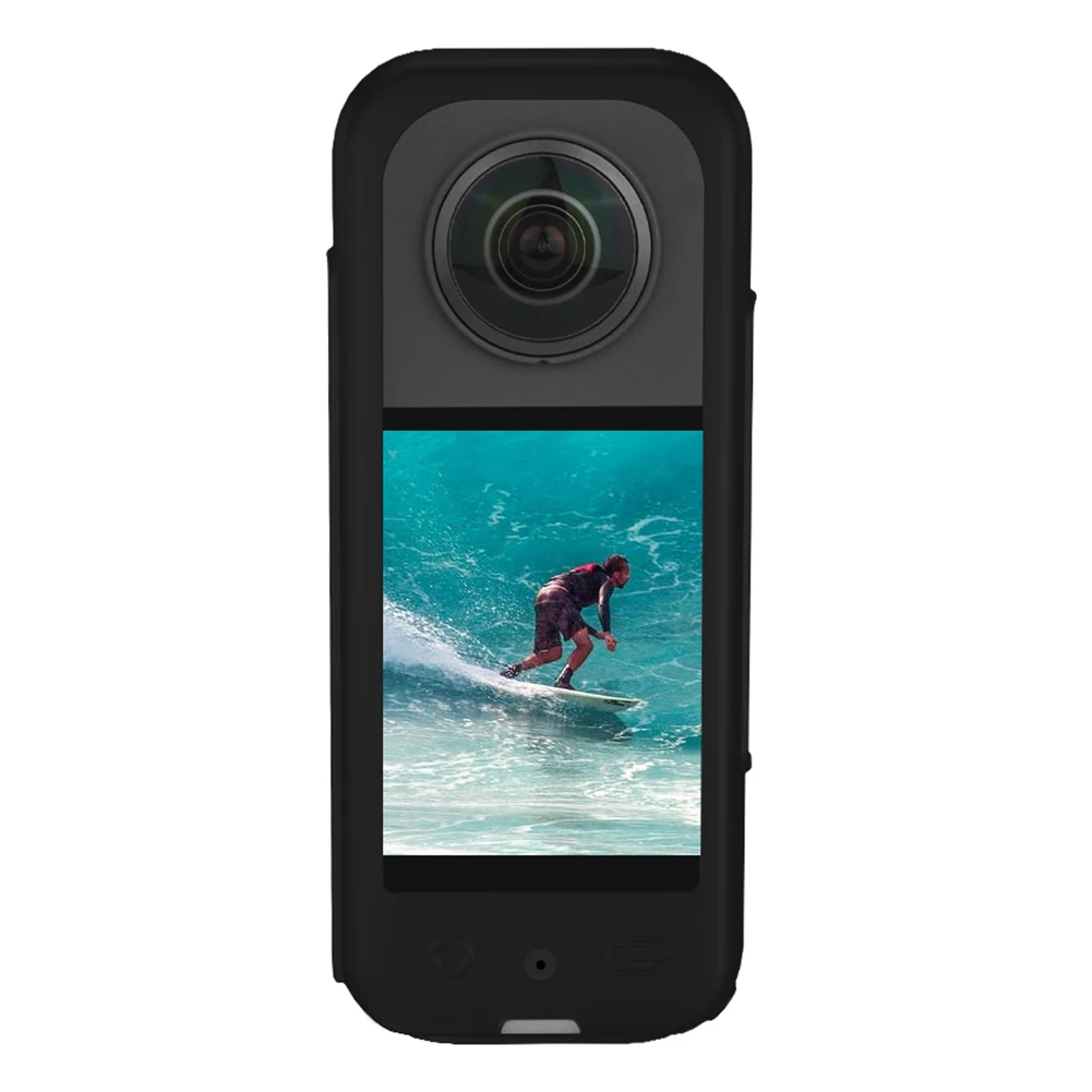 Body Silicone Case Cover Protector for Insta 360 One X3 Camera Anti-Scratch Silicone Case Black