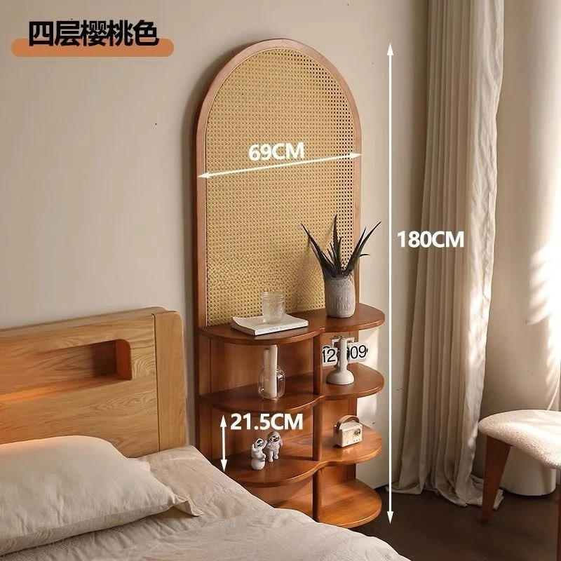 Chinese rattan screen partition, living room entrance, solid wood folding small apartment, simple entry