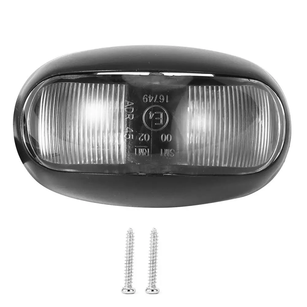 

2 светодиодных боковых габаритных фонаря, мигалка, индикатор сигнала, водонепроницаемая яркая лампа для автомобиля, грузовика, прицепа, фургона для грузовика, автобуса 10-30 В