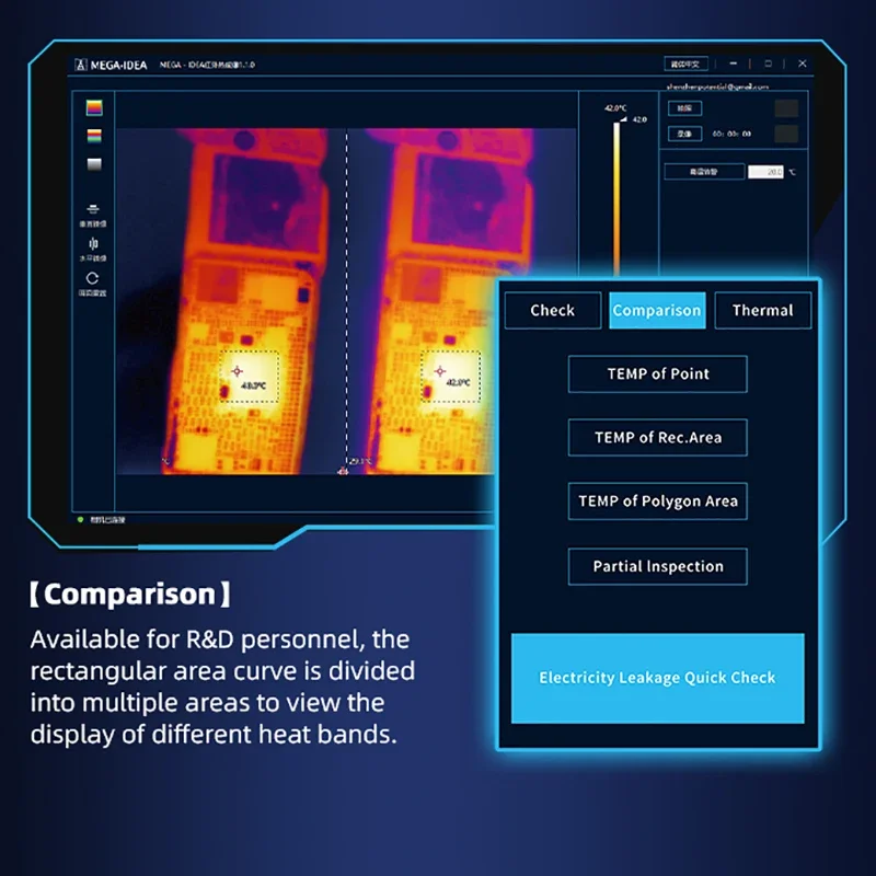 Imagem -05 - Qianli-mega-idea Super ir Cam 2s Pro 3d Infrared Thermal Imaging Analyzer Mainboard Detection Quick Check Tool