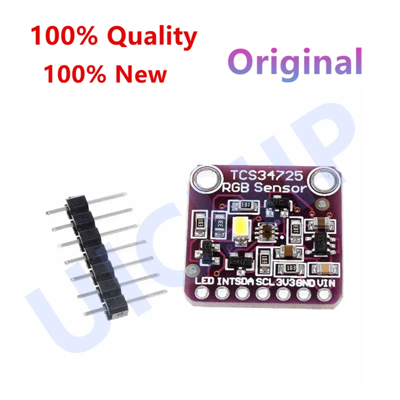 CJMCU-34725 TCS34725 Модуль платы разработки датчика цвета RGB с датчиком цвета CJMCU-34725 TCS34725 Модуль платы разработки датчика цвета RGB с датчиком цвета