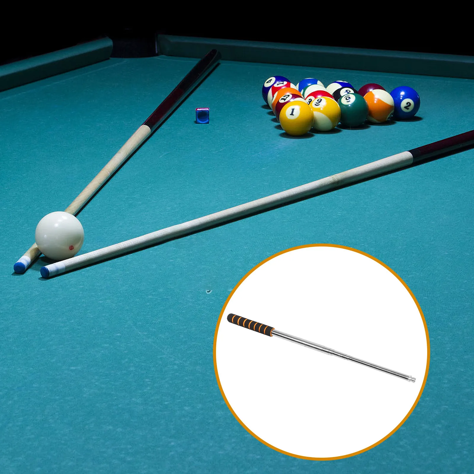 

Удлинитель для бильярдного кия, телескопический, из нержавеющей стали, регулируемый, для точных углов, для бильярдного стола