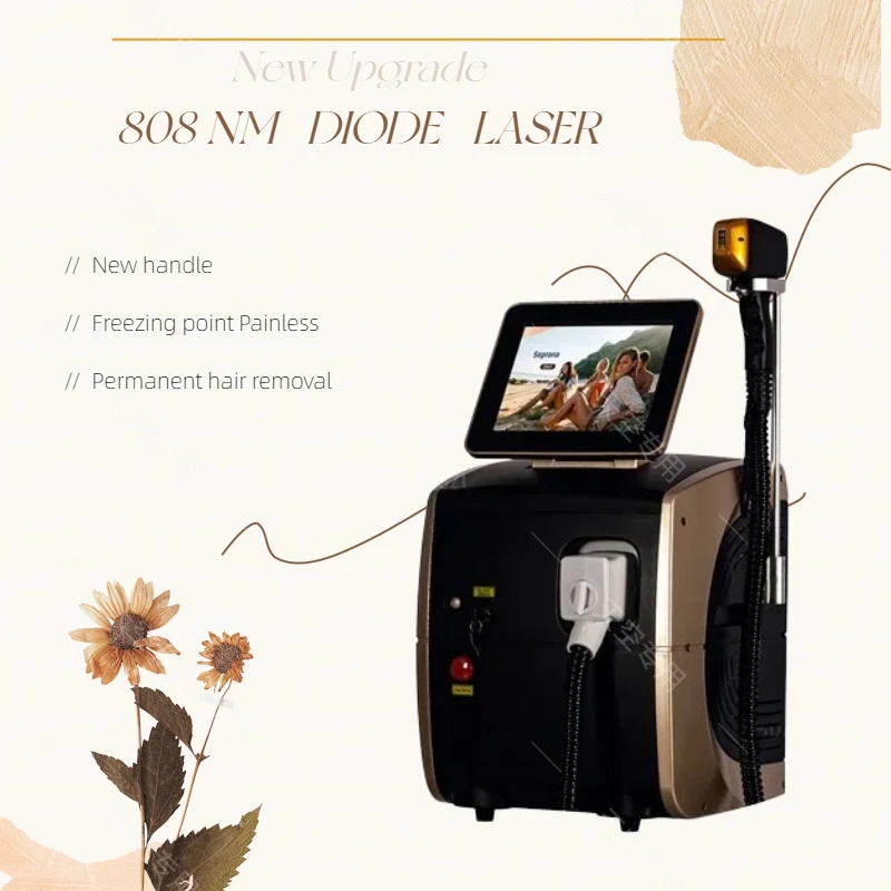 

Depiladora Laser 808NM 755NM 1064NM Diode Laser Hair Removal Machine Safe Painless Permanent Depilation Hottest New Style