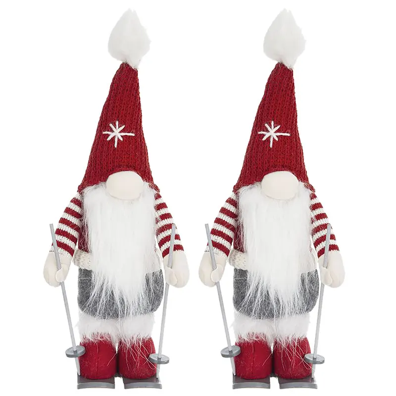 

2pcs Christmas Gnomes Decorations, Christmas Table Home Ornaments for Holiday Party Gifts