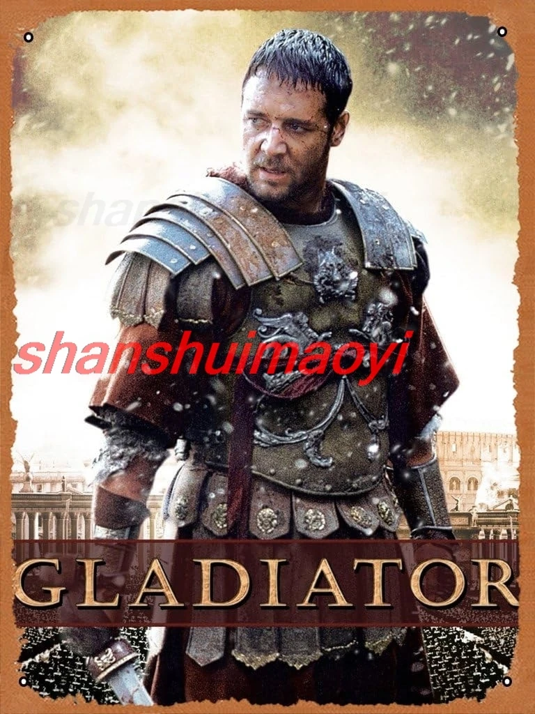 Gladiator Maximus | Inspirational Quote Underground Art Print Motivational Poster Poster 8x12 Inch Retro Vintage Metal  sha sign