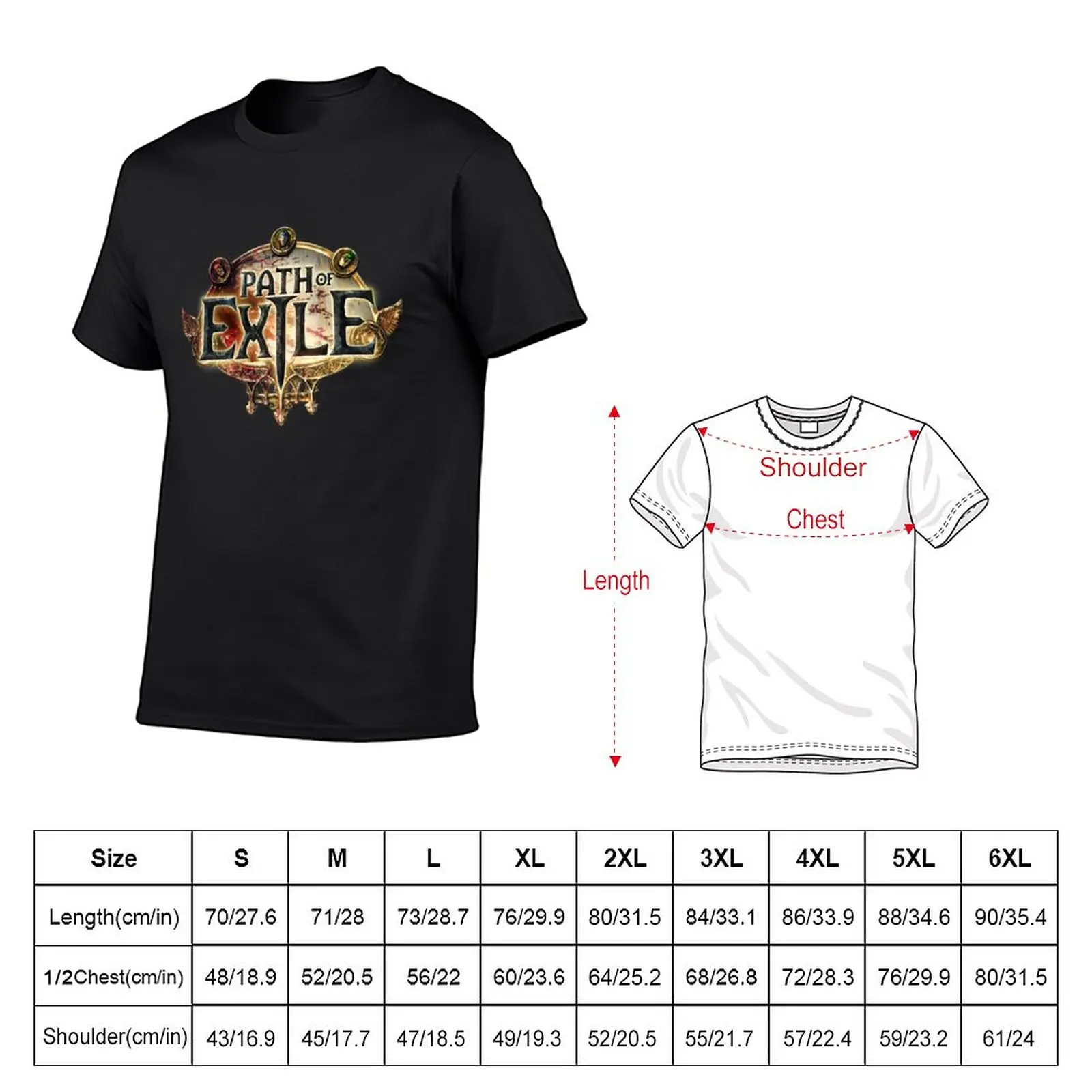 Path Of Exile T-Shirt Blouse animal print shirt for boys mens plain t shirts