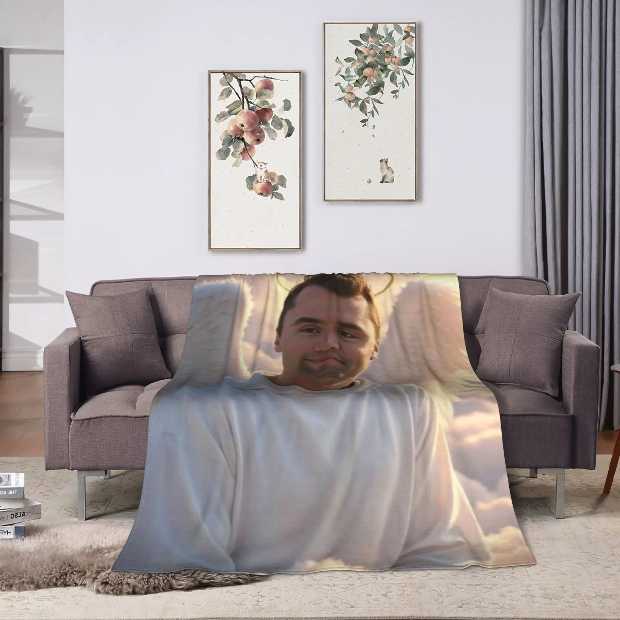 بطانية دافئة للطلاب طائرة السفر تشارلي كيرك الملائكية المدافع رمي بطانية الفانيلا المفرش لغرفة النوم الجدة