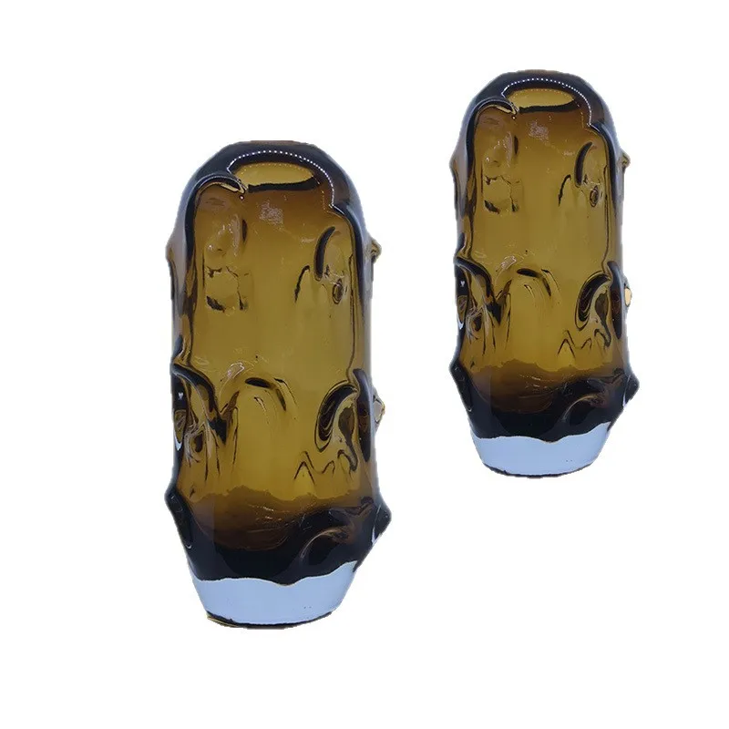 

Free shipping light luxury Chinese large-diameter glass vase transparent water raising model room flower green plant water culti