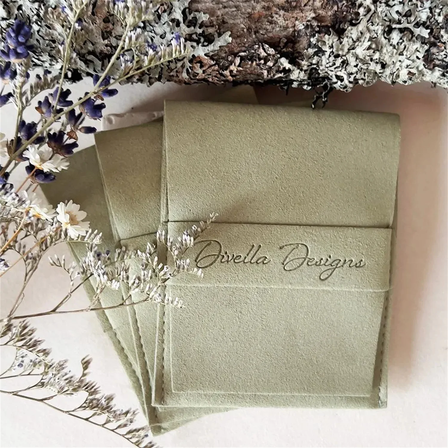 

50pcs personalized deboss logo print microfiber jewelry pouch bags custom jewelry packaging pouch ring Brooch bags bulk style H