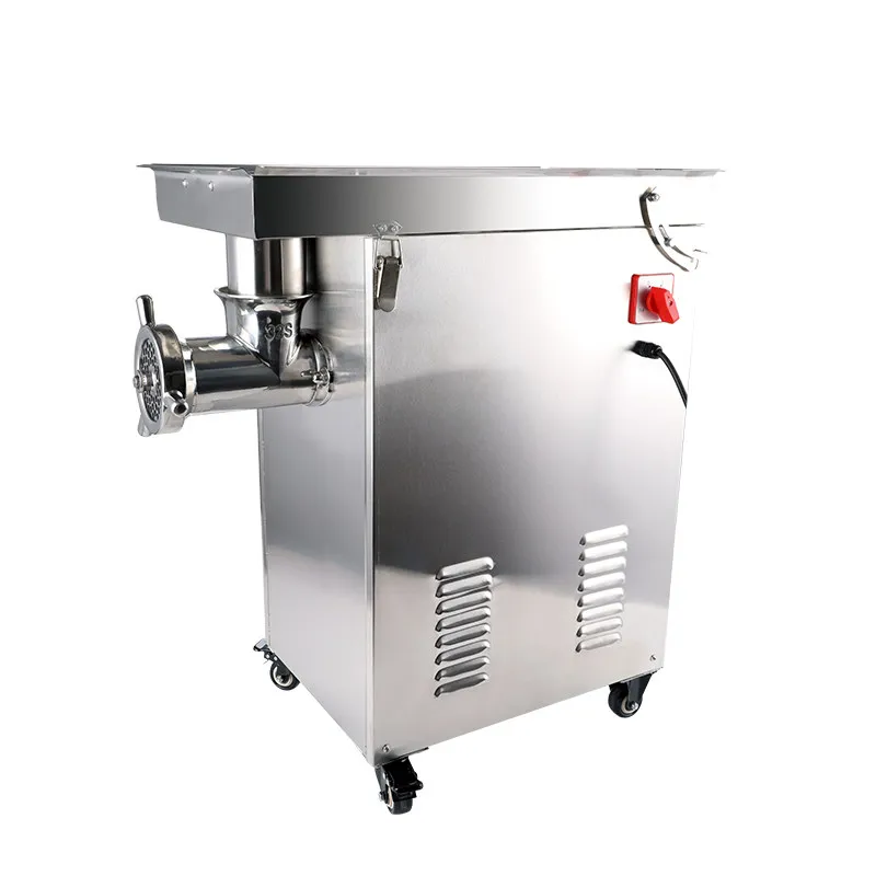 

Коммерческая многофункциональная мясорубка из нержавеющей стали, мощная, электрическая, в корпусе.