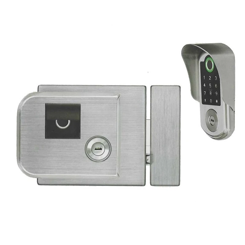 

Outdoor rainproof double-sided fingerprint password motor lock, outdoor access control lock