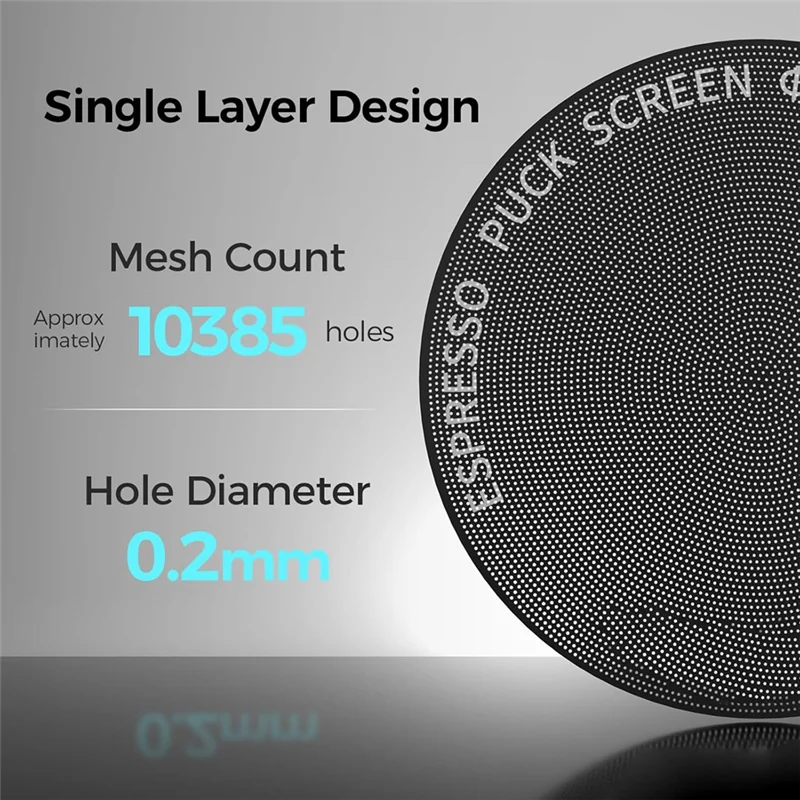 A74G-Эспрессо-шайба 58 мм 0,2 мм Ультратонкий экран для корзины портафильтра Эспрессо-крем