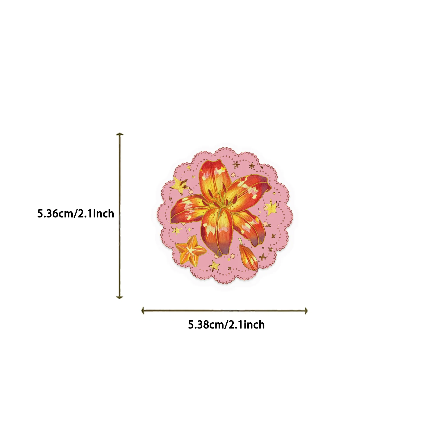 50PCS Flower Plant Stickers Hand Account Journal Decor Supplies Label PET Stickers Aesthetic Creativity Decorative Kids Toys