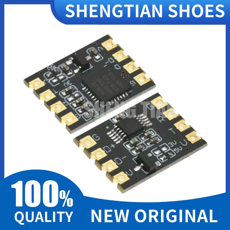 CP2102/CH340 module USB to TTL serial port UART module brush machine download bonding wire patch type sink gold plate