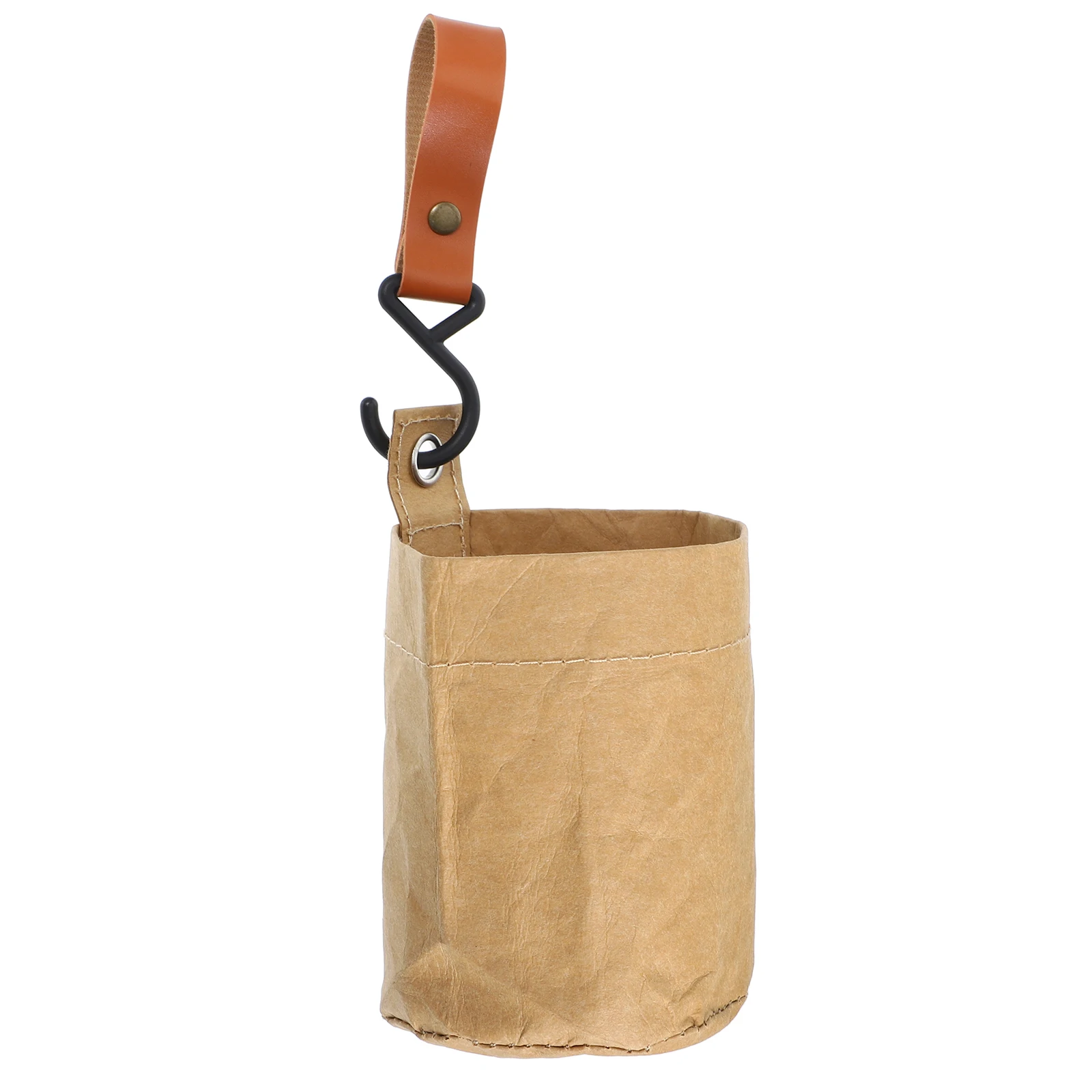 

Trash Bin Kraft Paper Bags Front Seat Hanging Storage Organizer Mini Trash Can for Car Vehicle Garbage Container Leakproof