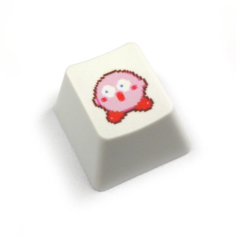 Pink Piggy Elf Anime Theme Keycaps 1pce Cute Cartoon Heat sublime Personality Pbt Keycaps no Transparent Mechanical Key Cap