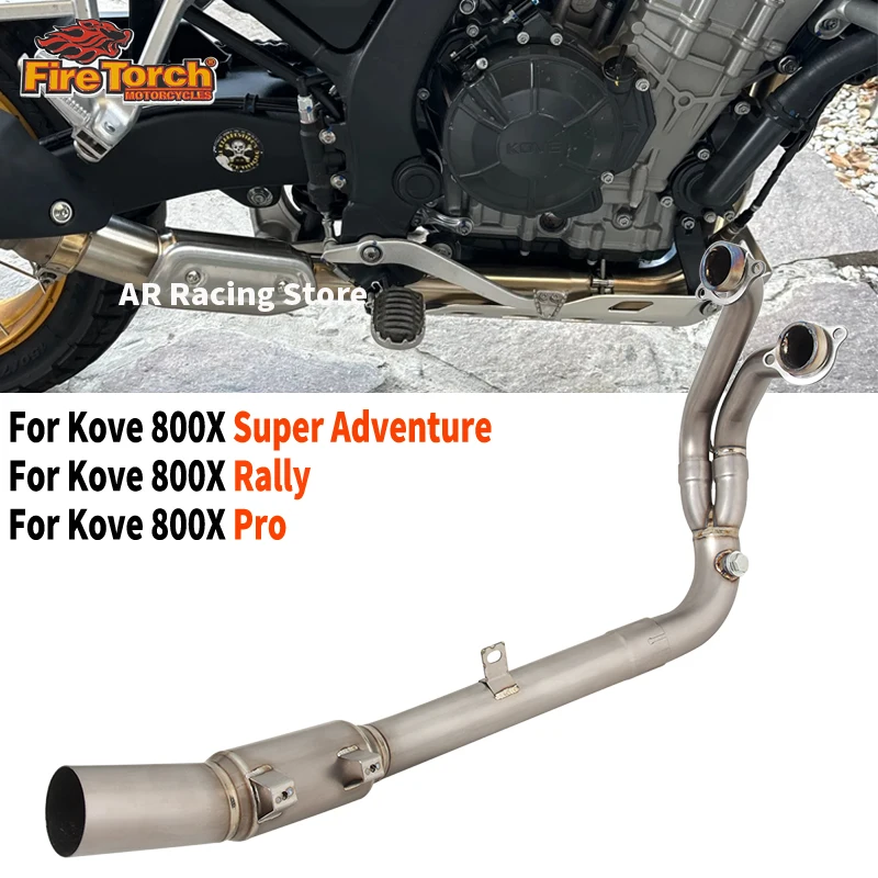 Für Kove 800X800X Adventure RALLY Pro Motorrad Auspuff Escape Moto Titan legierung Front Link Rohr Verbinden Original Schalldämpfer