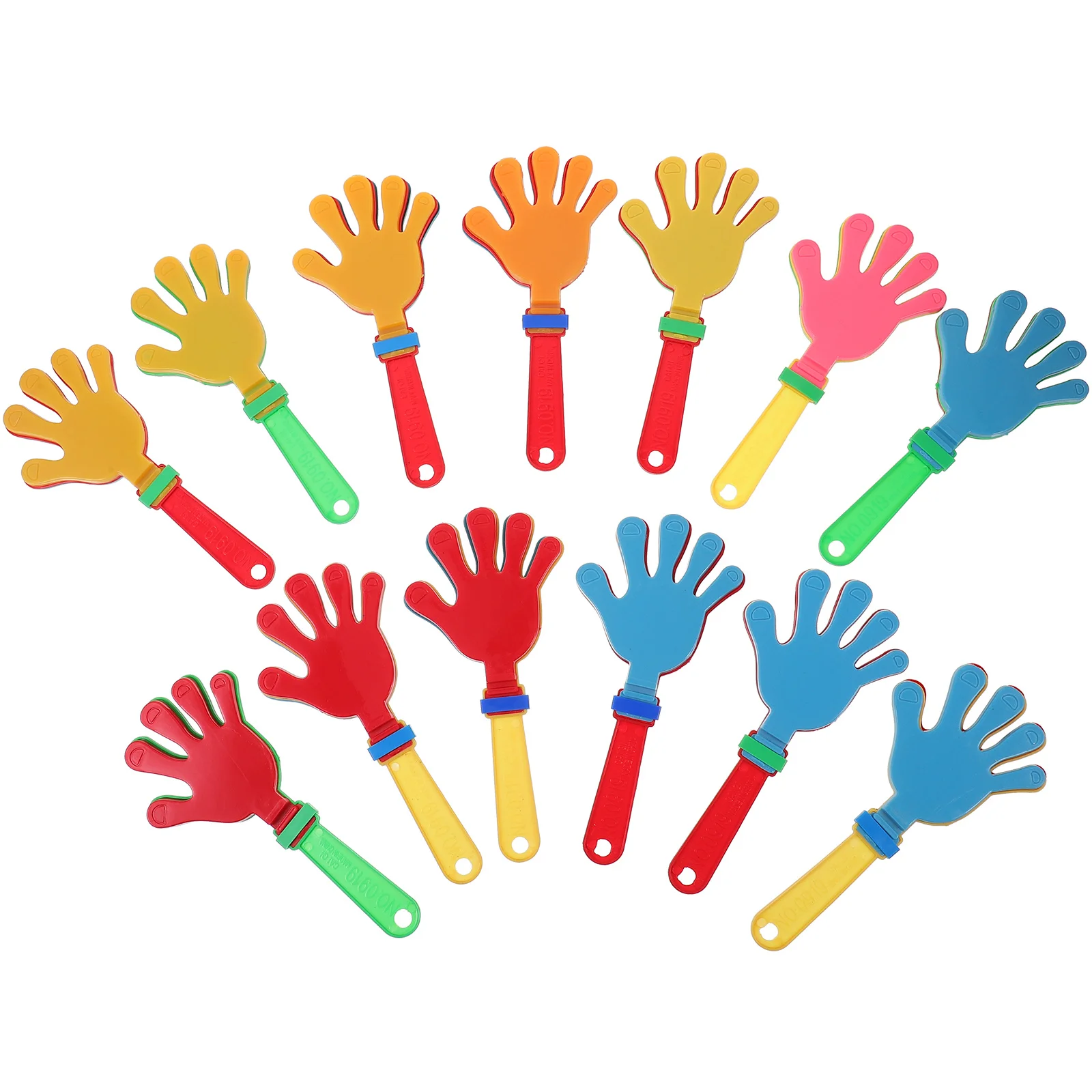 24 Peças de Clappers Portáteis Coloridos, Ideais para Concertos, Festivais e Entretenimento em Festas Infantis