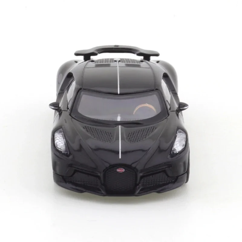 JKM 1/64 Bugatti Night Voice LVN Super Run Car Alloy Toys Motor Vehicle Diecast Metal Model Kids Xmas Gift Toys for Boys